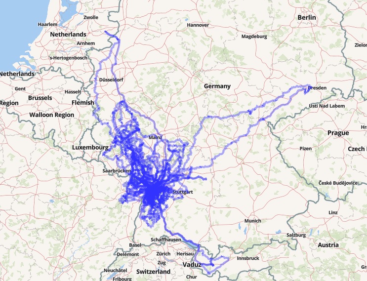 Calimoto, alles was blau ist bin ich gefahren , Ihr seht auch einige meiner Favoriten etc ...